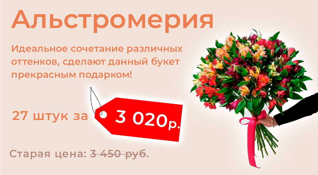 Букет из Альстромерий 25 шт. с выгодой