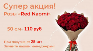 Розы «Red Naomi» по выгодной цене!