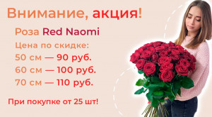 Розы Red Naomi 35 шт.