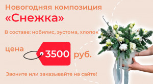 Новогодняя композиция «Снежка»