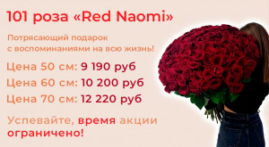 101 роза Red Naomi