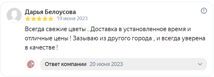 Отзыв на Яндекс от 19-06-2023