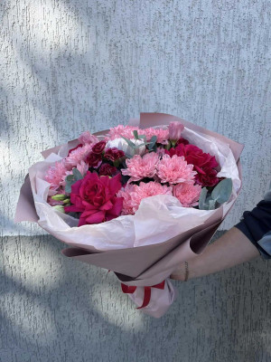 Букет «Розовое пламя»