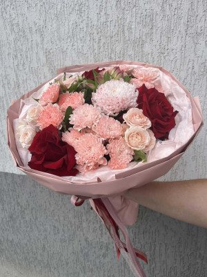 Букет «Дама в розовом»
