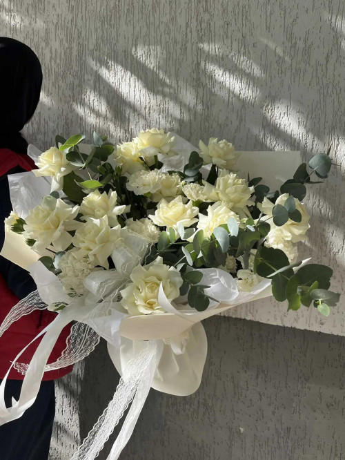 Букет «Снежный бархат»